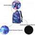 Школьный Рюкзак Портфель с Космическим Синим Рисунком Туманности для Школы 
